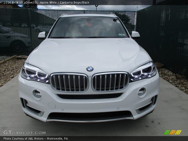Alpine White / Canberra Beige/Black 2016 BMW X5 xDrive35i