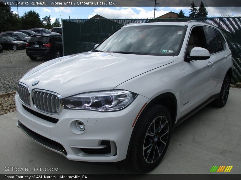 Alpine White / Canberra Beige/Black 2016 BMW X5 xDrive35i