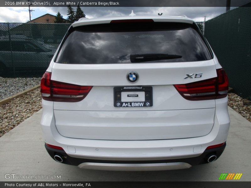Alpine White / Canberra Beige/Black 2016 BMW X5 xDrive35i