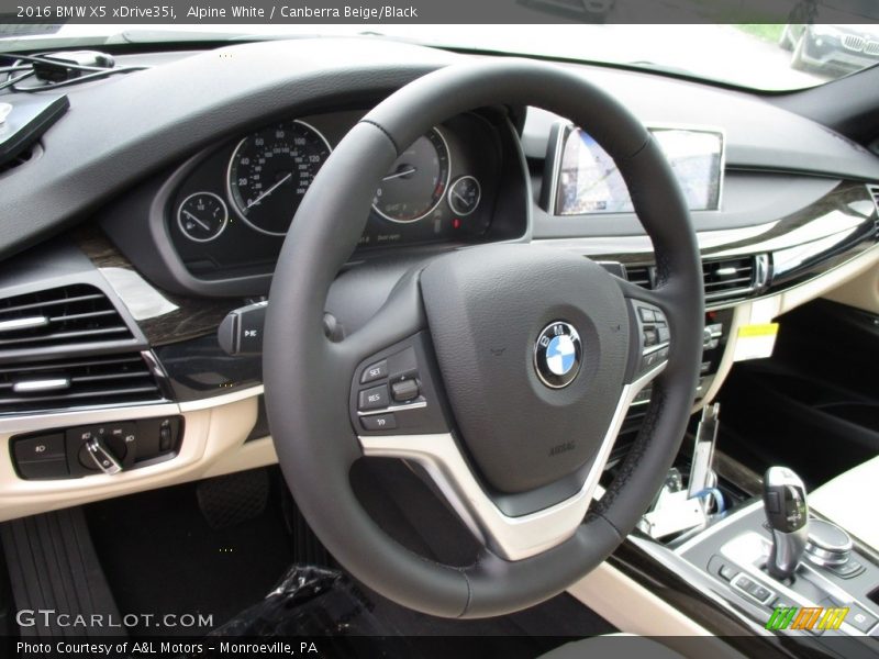 Alpine White / Canberra Beige/Black 2016 BMW X5 xDrive35i