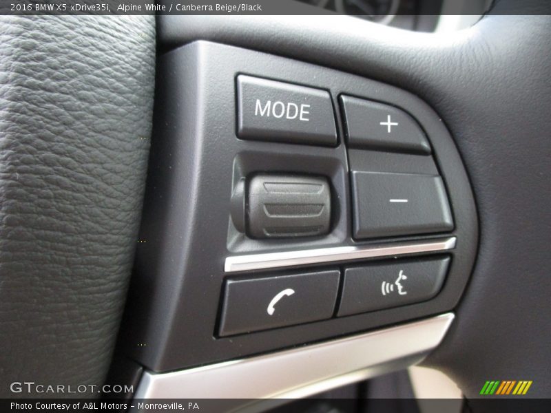Alpine White / Canberra Beige/Black 2016 BMW X5 xDrive35i