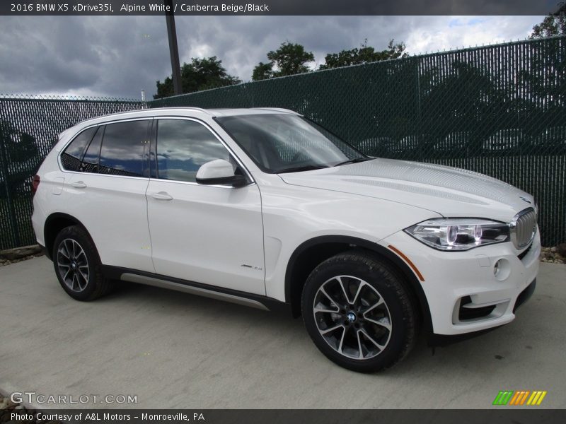 Alpine White / Canberra Beige/Black 2016 BMW X5 xDrive35i