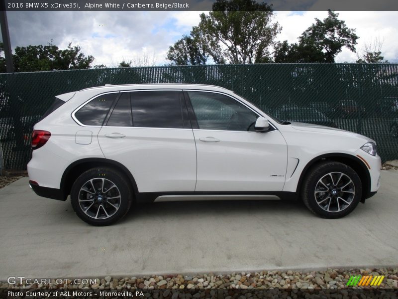 Alpine White / Canberra Beige/Black 2016 BMW X5 xDrive35i
