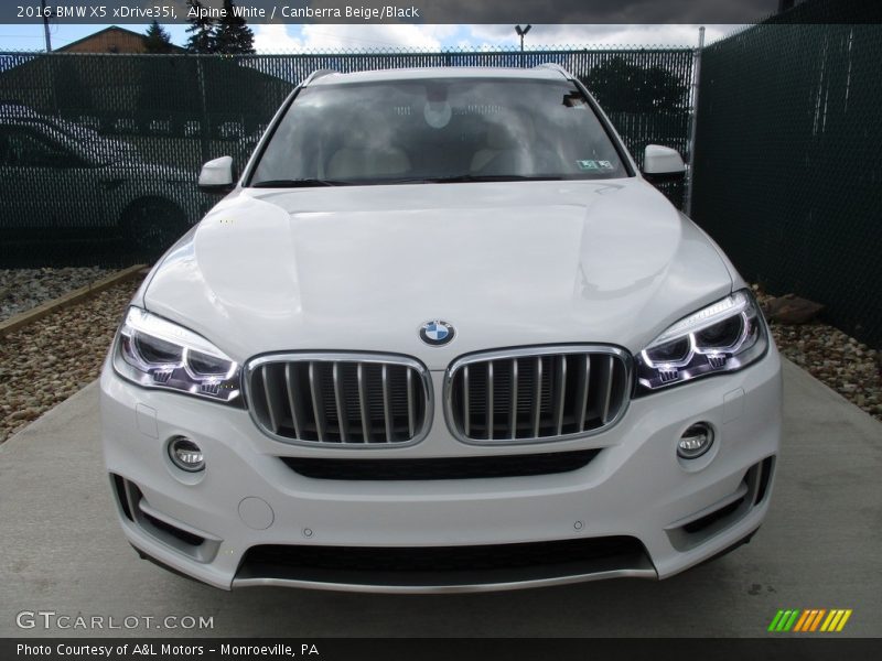 Alpine White / Canberra Beige/Black 2016 BMW X5 xDrive35i