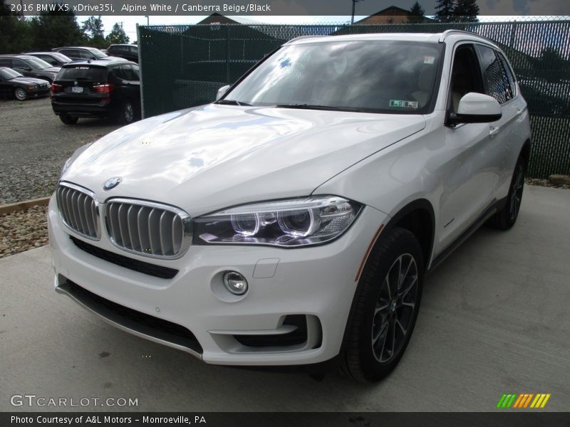 Alpine White / Canberra Beige/Black 2016 BMW X5 xDrive35i