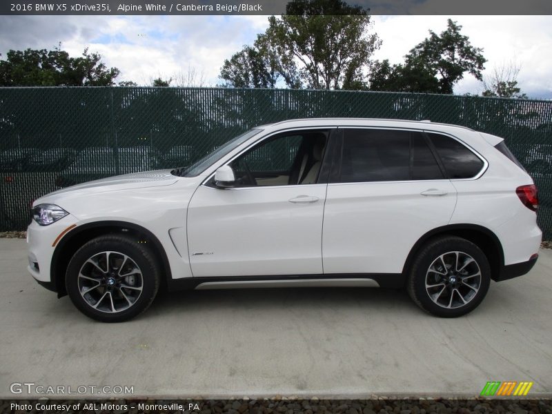Alpine White / Canberra Beige/Black 2016 BMW X5 xDrive35i