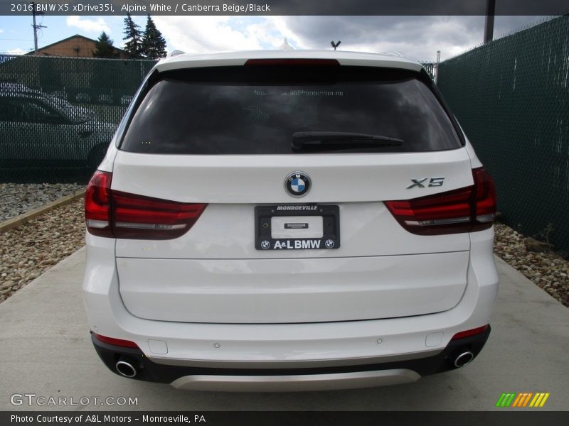 Alpine White / Canberra Beige/Black 2016 BMW X5 xDrive35i