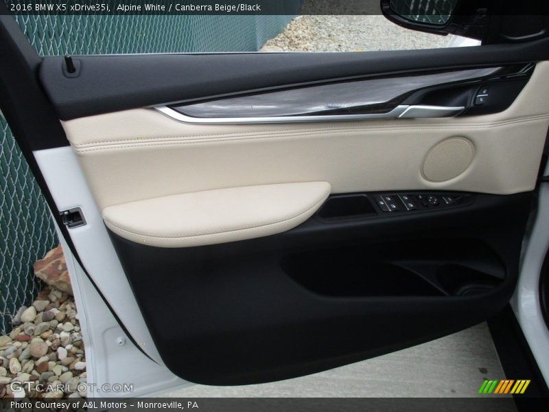 Alpine White / Canberra Beige/Black 2016 BMW X5 xDrive35i