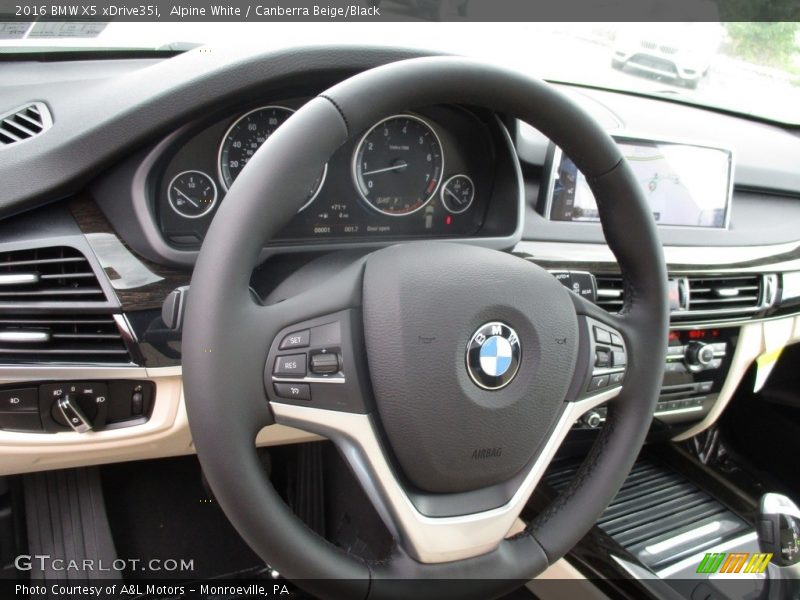 Alpine White / Canberra Beige/Black 2016 BMW X5 xDrive35i