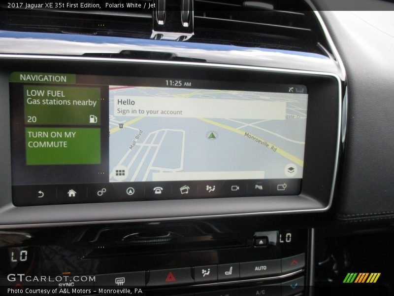 Navigation of 2017 XE 35t First Edition