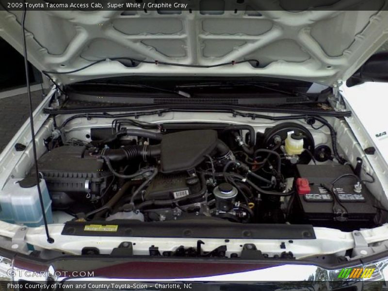 Super White / Graphite Gray 2009 Toyota Tacoma Access Cab