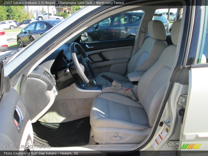 Champagne Gold Opal / Warm Ivory Tweed 2007 Subaru Outback 2.5i Wagon