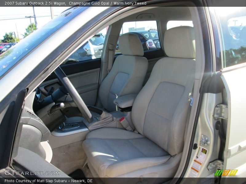 Champagne Gold Opal / Warm Ivory Tweed 2007 Subaru Outback 2.5i Wagon