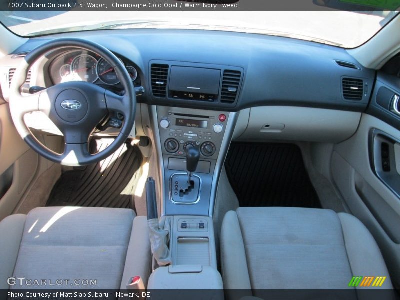Champagne Gold Opal / Warm Ivory Tweed 2007 Subaru Outback 2.5i Wagon