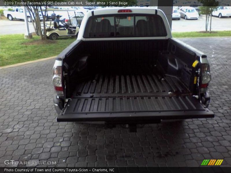 Super White / Sand Beige 2009 Toyota Tacoma V6 SR5 Double Cab 4x4