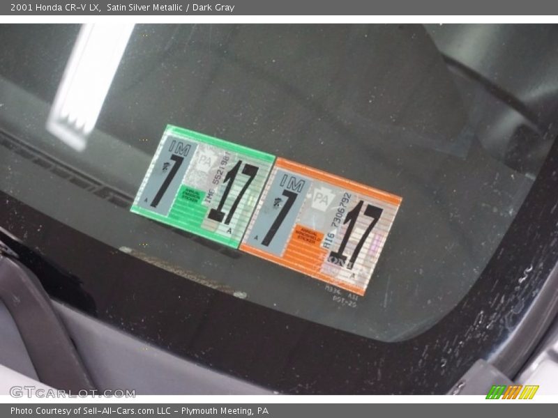 Satin Silver Metallic / Dark Gray 2001 Honda CR-V LX