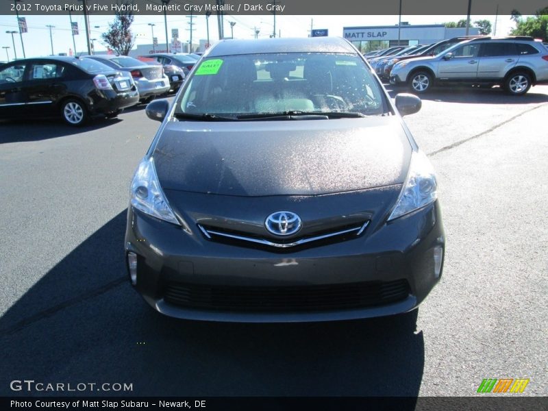 Magnetic Gray Metallic / Dark Gray 2012 Toyota Prius v Five Hybrid