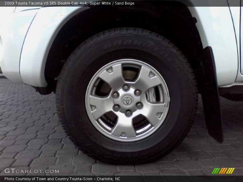 Super White / Sand Beige 2009 Toyota Tacoma V6 SR5 Double Cab 4x4