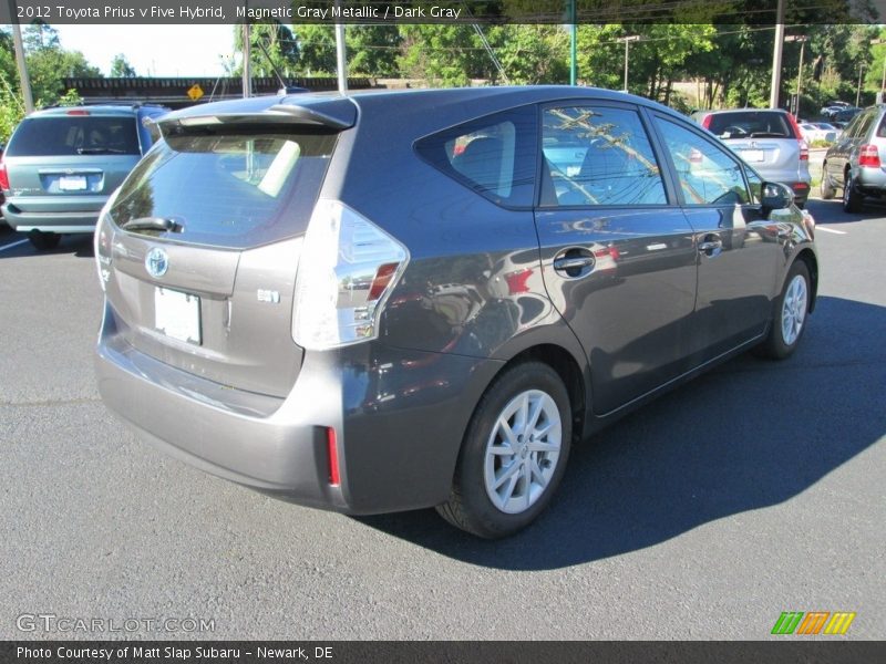 Magnetic Gray Metallic / Dark Gray 2012 Toyota Prius v Five Hybrid