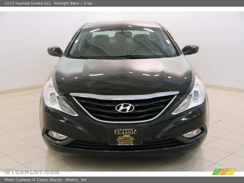 Midnight Black / Gray 2013 Hyundai Sonata GLS