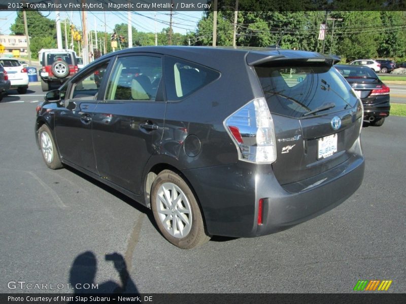 Magnetic Gray Metallic / Dark Gray 2012 Toyota Prius v Five Hybrid