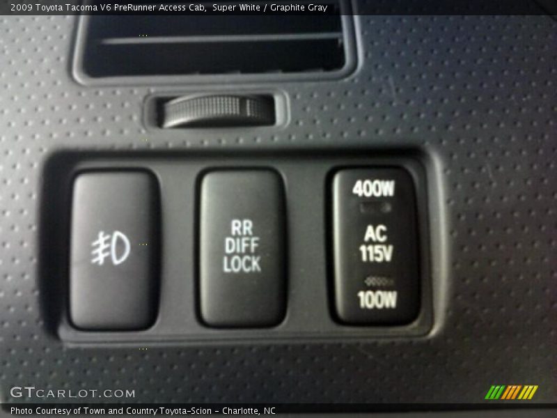 Super White / Graphite Gray 2009 Toyota Tacoma V6 PreRunner Access Cab