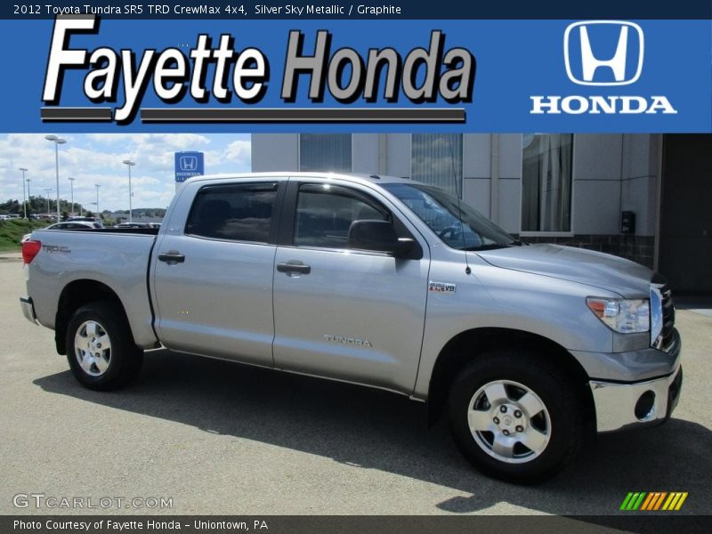 Silver Sky Metallic / Graphite 2012 Toyota Tundra SR5 TRD CrewMax 4x4