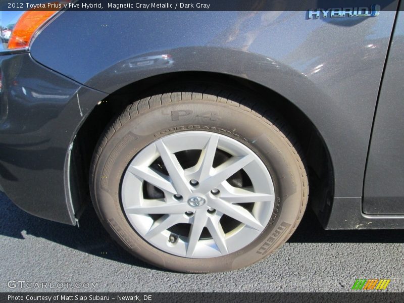 Magnetic Gray Metallic / Dark Gray 2012 Toyota Prius v Five Hybrid