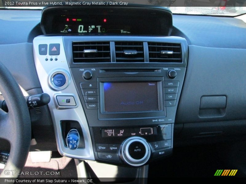 Magnetic Gray Metallic / Dark Gray 2012 Toyota Prius v Five Hybrid