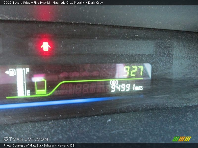 Magnetic Gray Metallic / Dark Gray 2012 Toyota Prius v Five Hybrid