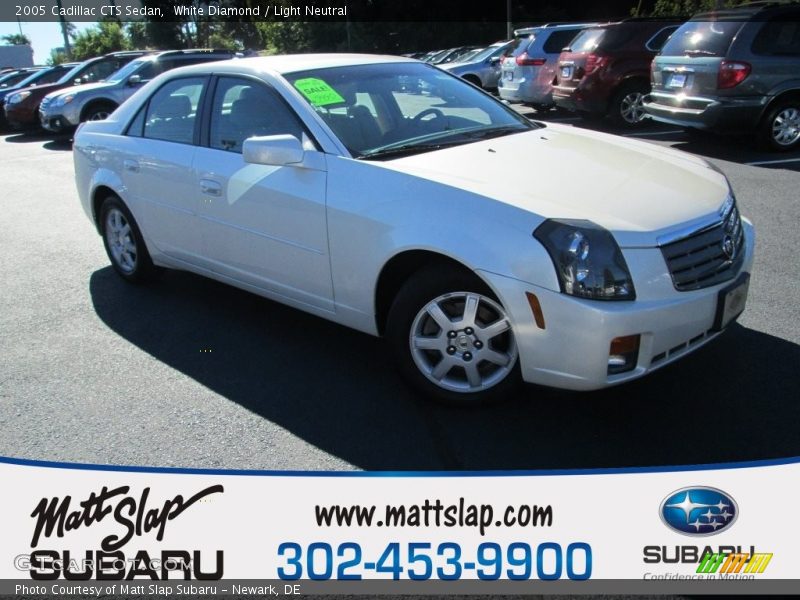 White Diamond / Light Neutral 2005 Cadillac CTS Sedan