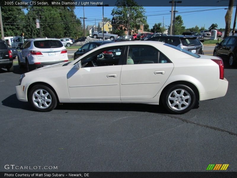 White Diamond / Light Neutral 2005 Cadillac CTS Sedan
