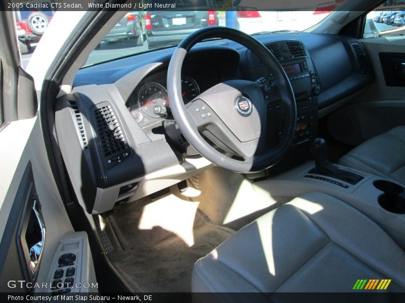 White Diamond / Light Neutral 2005 Cadillac CTS Sedan
