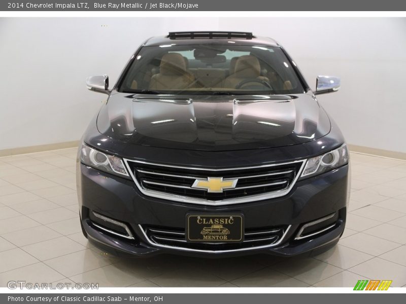 Blue Ray Metallic / Jet Black/Mojave 2014 Chevrolet Impala LTZ