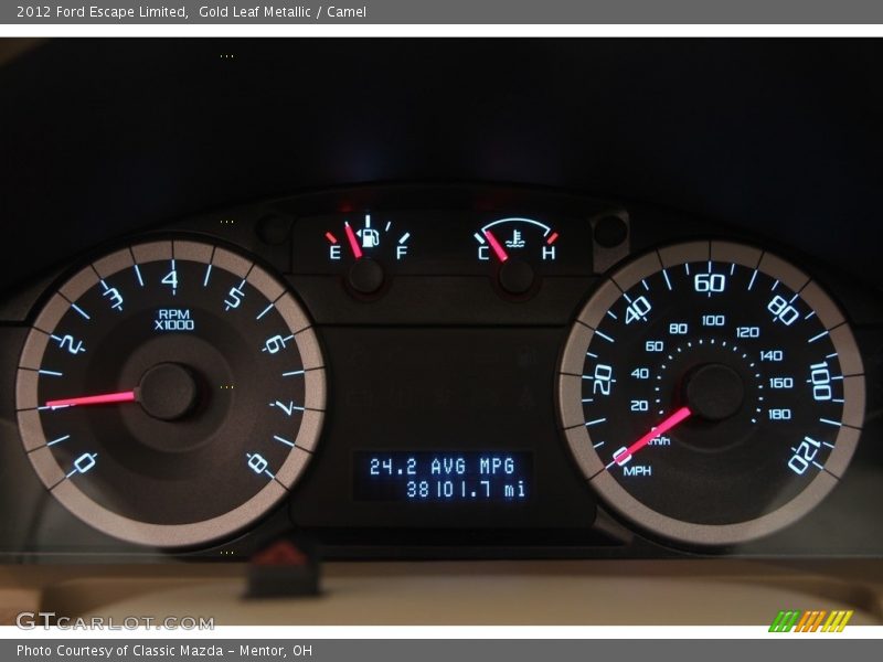 Gold Leaf Metallic / Camel 2012 Ford Escape Limited