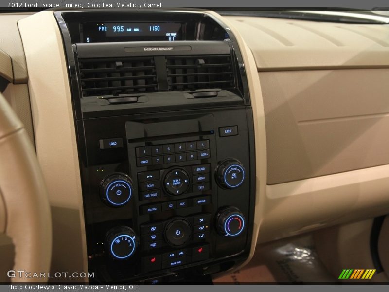 Gold Leaf Metallic / Camel 2012 Ford Escape Limited