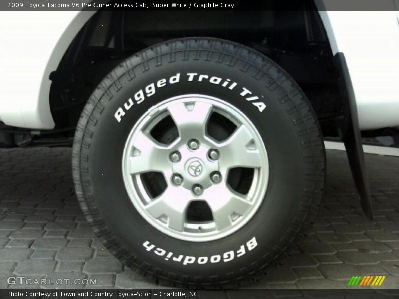 Super White / Graphite Gray 2009 Toyota Tacoma V6 PreRunner Access Cab