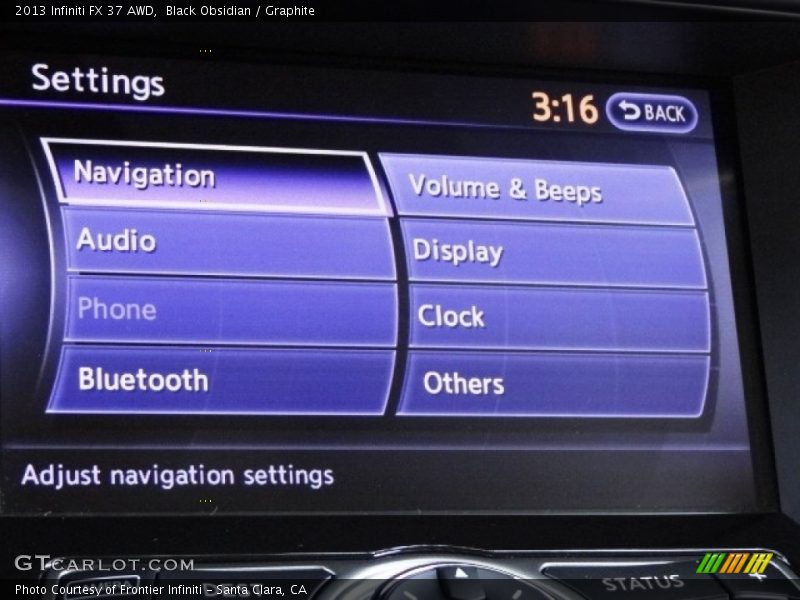 Black Obsidian / Graphite 2013 Infiniti FX 37 AWD