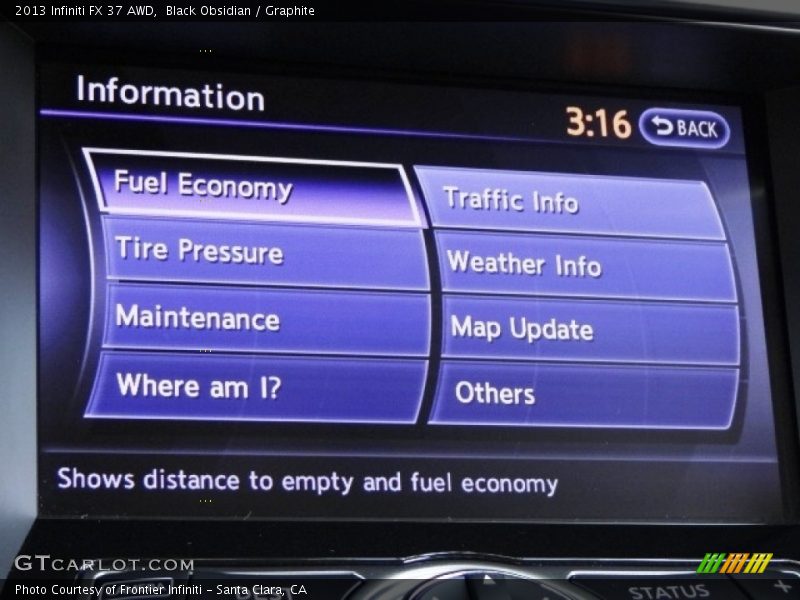 Black Obsidian / Graphite 2013 Infiniti FX 37 AWD