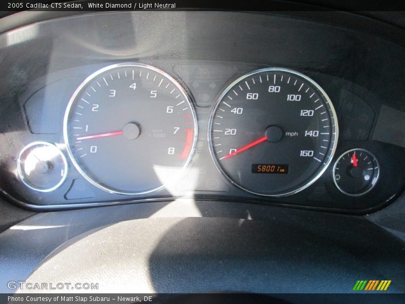 White Diamond / Light Neutral 2005 Cadillac CTS Sedan