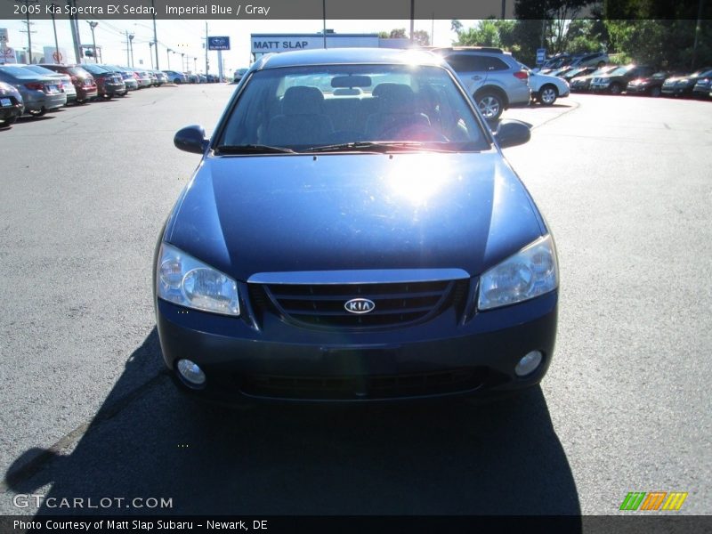 Imperial Blue / Gray 2005 Kia Spectra EX Sedan