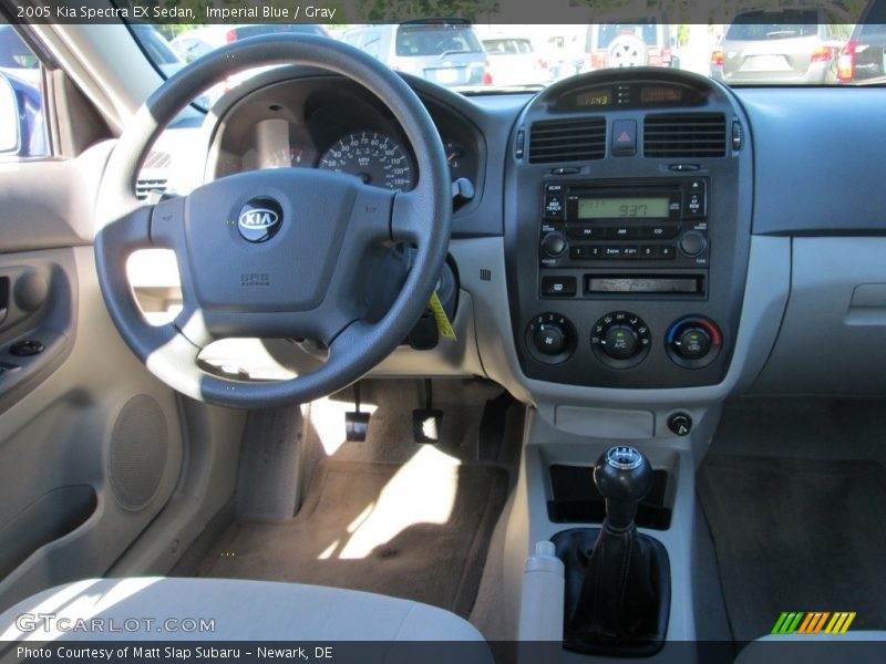 Imperial Blue / Gray 2005 Kia Spectra EX Sedan