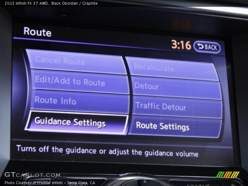 Black Obsidian / Graphite 2013 Infiniti FX 37 AWD