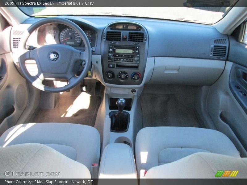 Imperial Blue / Gray 2005 Kia Spectra EX Sedan