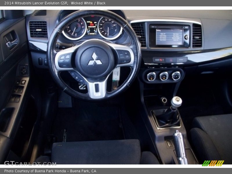 Wicked White / Black 2014 Mitsubishi Lancer Evolution GSR