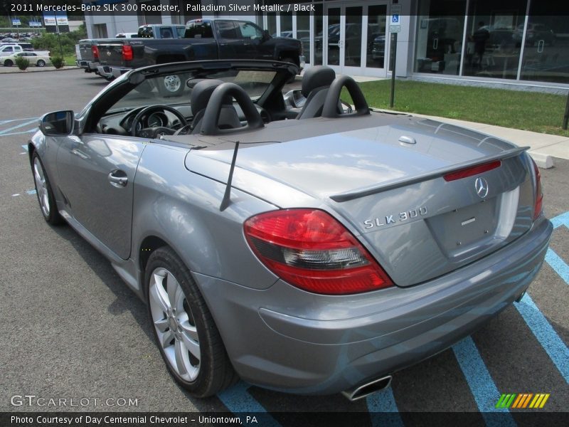 Palladium Silver Metallic / Black 2011 Mercedes-Benz SLK 300 Roadster