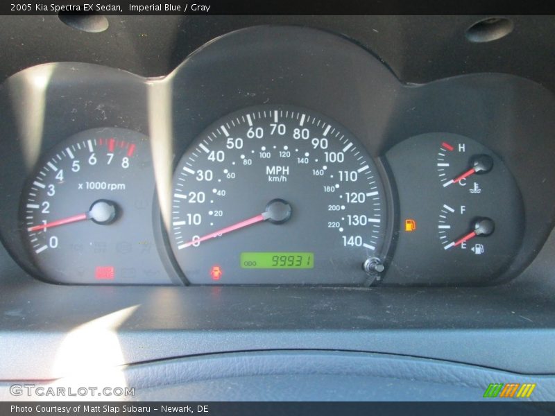 Imperial Blue / Gray 2005 Kia Spectra EX Sedan