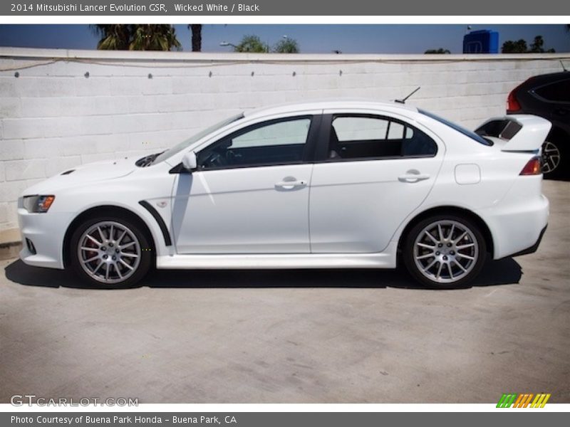 Wicked White / Black 2014 Mitsubishi Lancer Evolution GSR