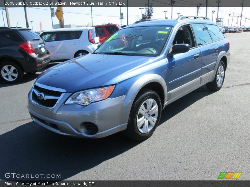Newport Blue Pearl / Off Black 2008 Subaru Outback 2.5i Wagon