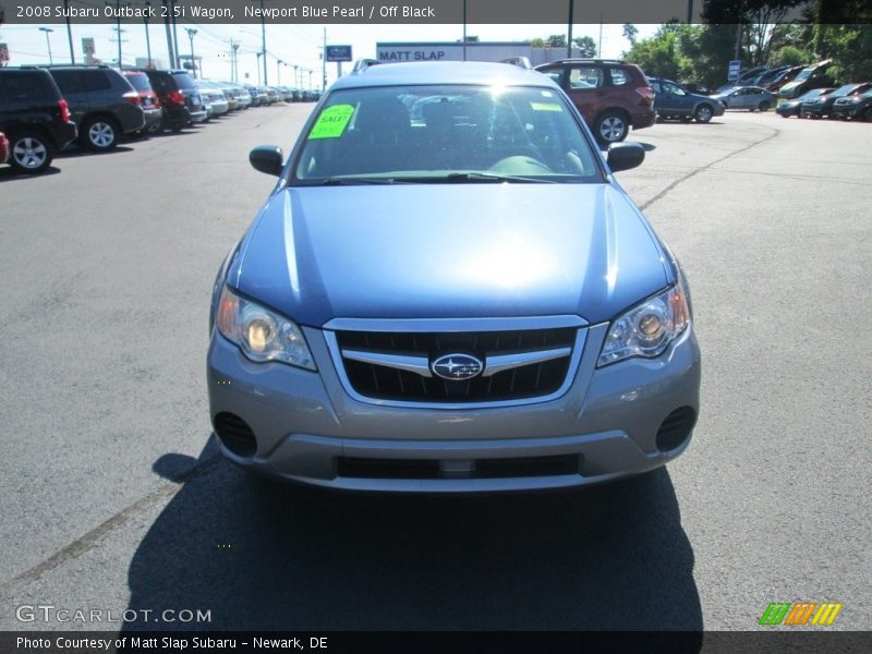 Newport Blue Pearl / Off Black 2008 Subaru Outback 2.5i Wagon
